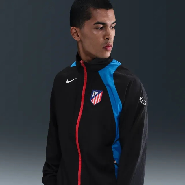 Atlético Madrid Nike Football Total 90 Football Tracksuit Jacket - Black - Sustainable Materials