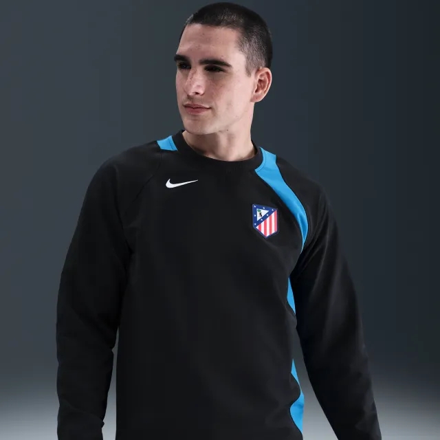 Atlético Madrid Third Men's Nike Total 90 Football Crew-Neck Top - Black - Sustainable Materials