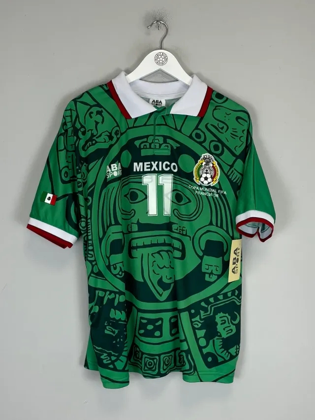 1998 Mexico Blanco #11 *Reissue* World Cup Edition Home ABA Sport, XXL / Mexico / 1998