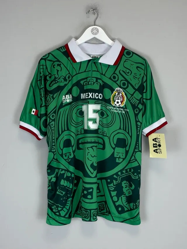 1998 Mexico Hernandez #15 *Reissue* World Cup Edition Home ABA Sport, XXL / Mexico / 1998