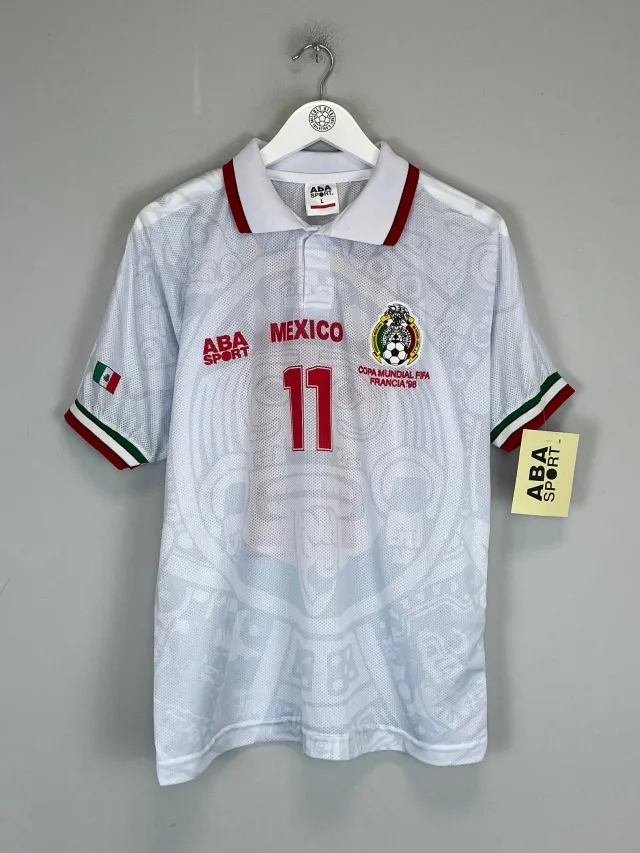 1998 Mexico Blanco #11 *Reissue* World Cup Edition Away ABA Sport, XXL / Mexico / 1998