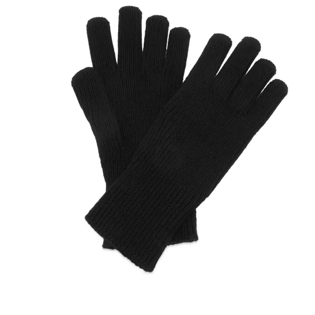 Moncler Men's Logo Gloves Black