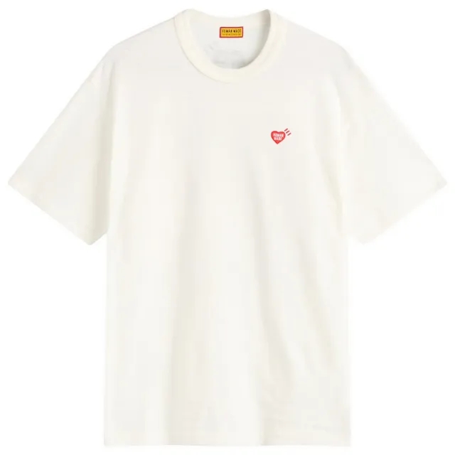 Human Made Men's Small Heart Polar Bear T-Shirt White