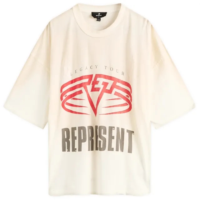 Represent Men's Represent Men's Living Legacy Tour T-Shirt Washed Ecru