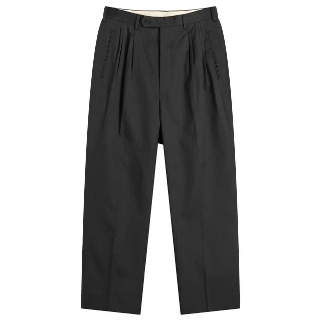 Comme des Garçons Homme Men's Wool Straight Leg Trouser Black