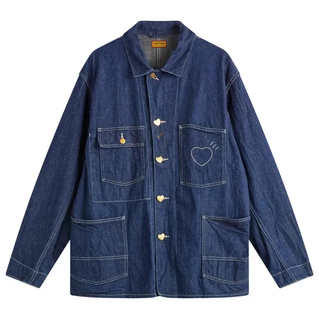Human Made Men's Denim Coverall Jacket Indigo