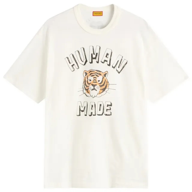 Human Made Men's Drawn Tiger T-Shirt White