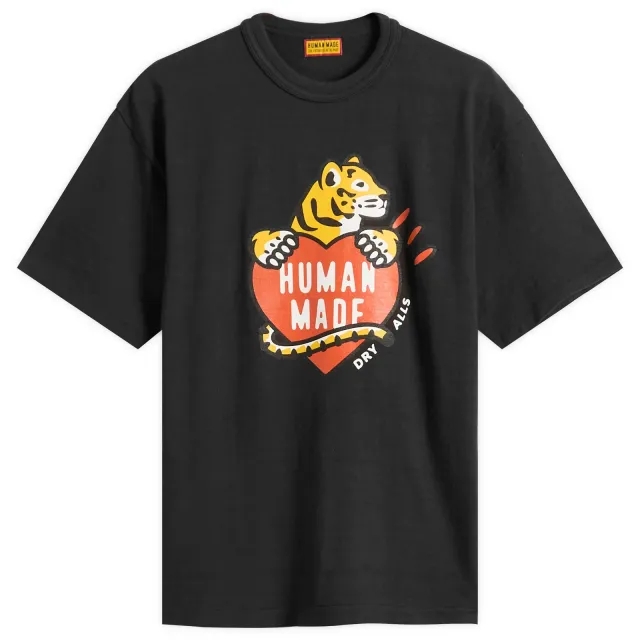Human Made Men's Tiger Heart T-Shirt Black