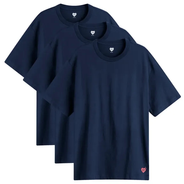Human Made Men's 3-Pack T-Shirt Navy