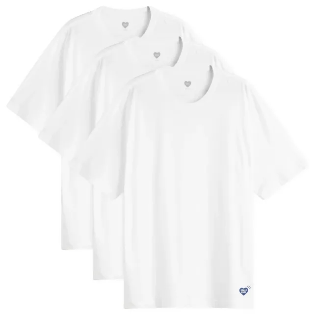 Human Made Men's 3-Pack T-Shirt White