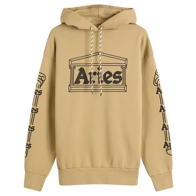 Aries Men's Temple Hoodie Khaki