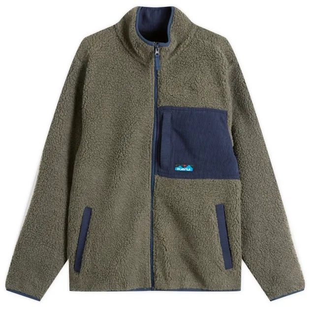 KAVU Men's Wayside Fleece Jacket Ocean Storm