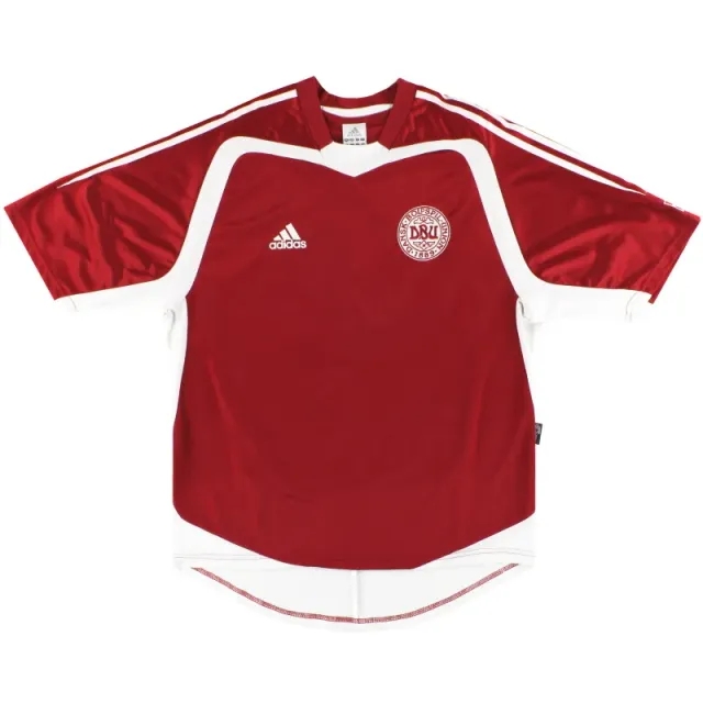 2004-06 Denmark adidas Home Shirt M - Denmark / *Mint* 