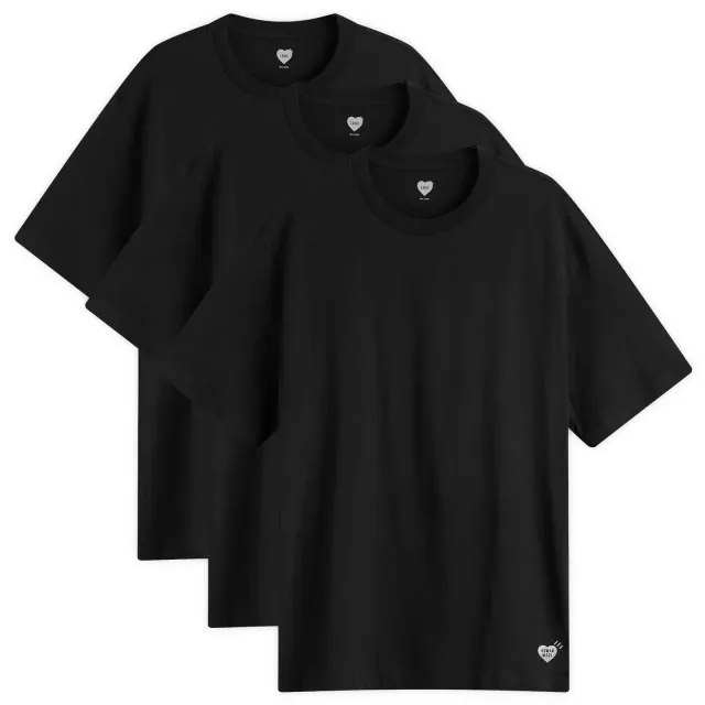 Human Made Men's 3-Pack T-Shirt Black