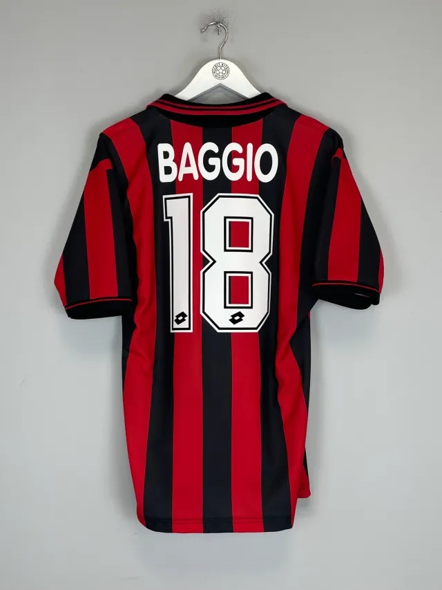 1997/98 AC MILAN BAGGIO #18 HOME SHIRT (M) LOTTO | CULT KITS