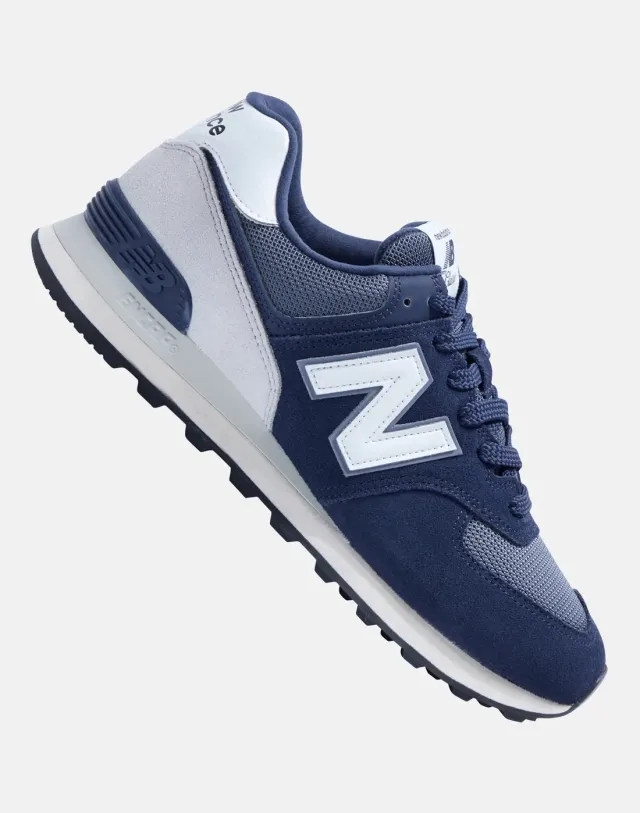 Men's New Balance 574 Trainers in Navy Blue/Grey 