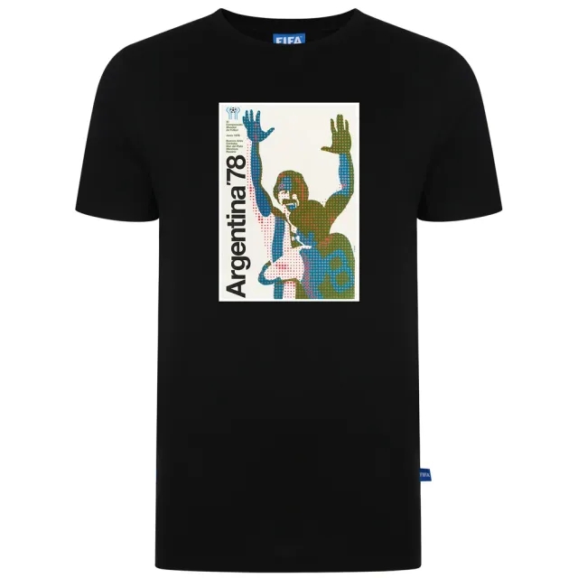 3Retro FIFA 1978 Poster Tee