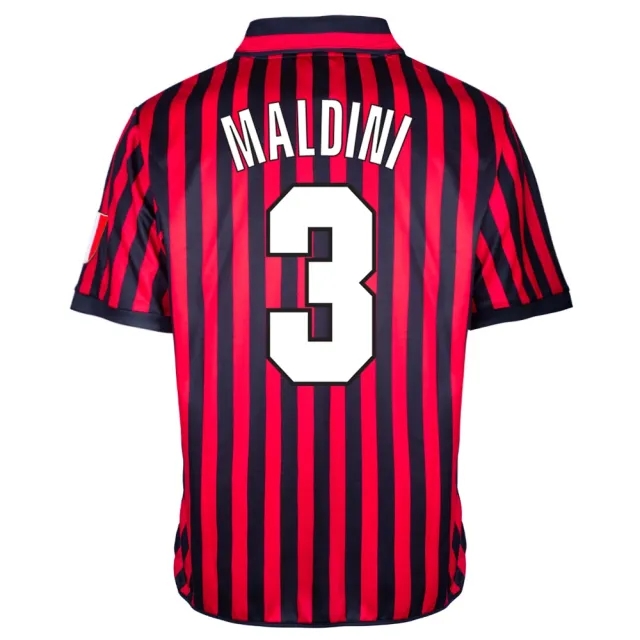 Ac Milan 2000 Centenary Maldini No 3 Retro Shirt
