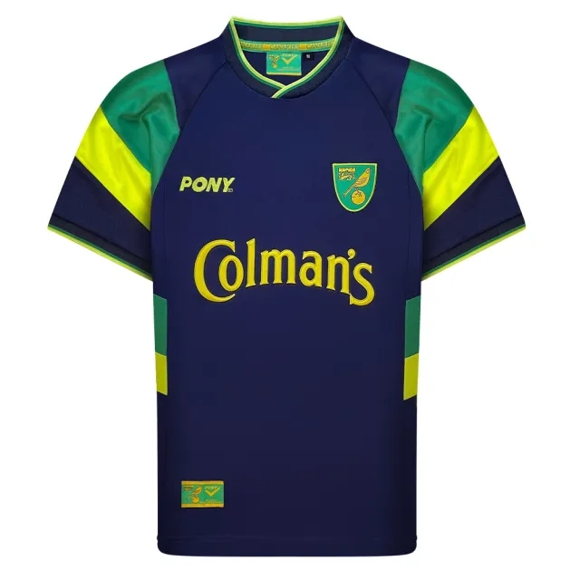 3Retro Norwich 1998 PONY Third Retro Football Shirt