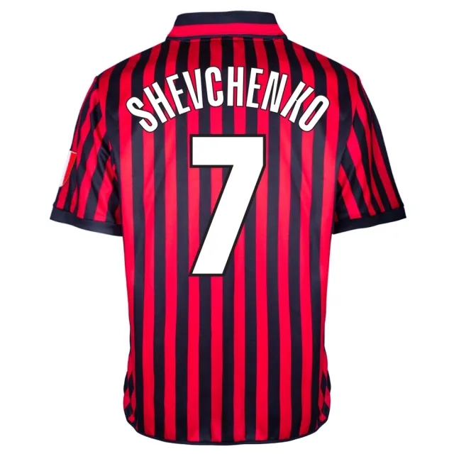 Ac Milan 2000 Centenary Shevchenko No7 Retro Shirt
