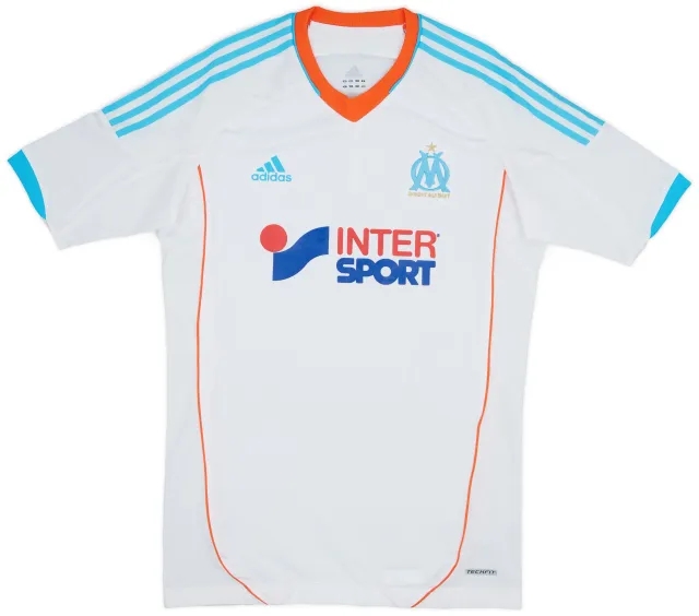 2012-13 Olympique Marseille TechFit Player Issue Home Shirt Gignac #9 - 9/10 - (L)