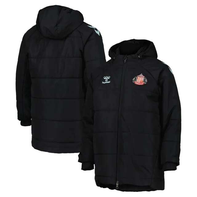 Sunderland Hummel Training Bench Jacket - Black - Kids