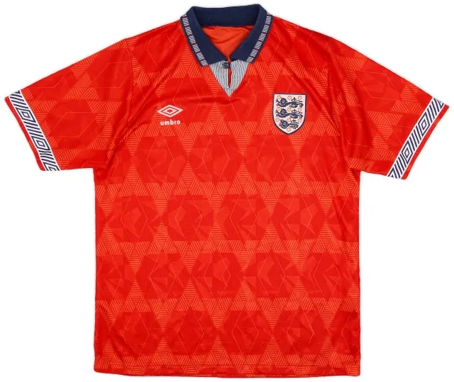 1990-93 England Away Shirt - 8/10 - (M)