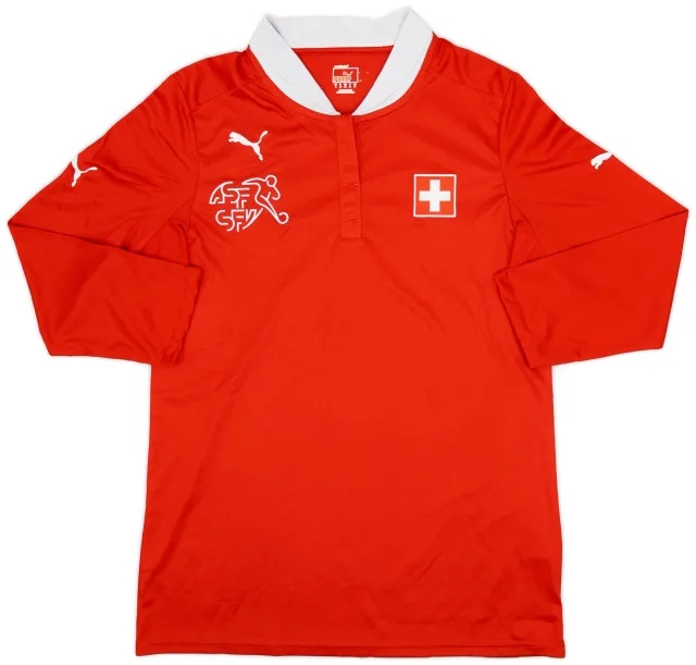 2012-13 Switzerland Home L/S Shirt - 8/10 - (Women's L)