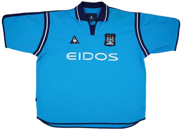2001-02 Manchester City Home Shirt - 8/10 - (XXL)
