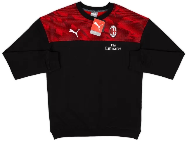 2019-20 AC Milan Puma Casual Sweat Top (M)