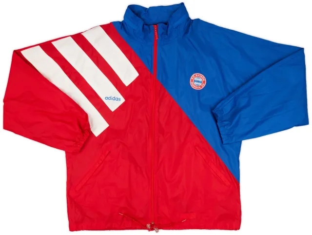 1993-95 Bayern Munich adidas Hooded Rain Jacket - 7/10 - (XL)