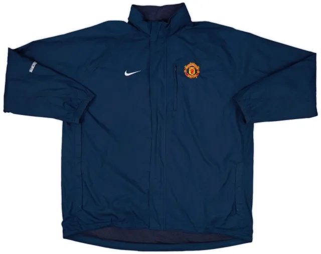 2004-05 Manchester United Nike Hooded Rain Jacket - 9/10 - (XXL)
