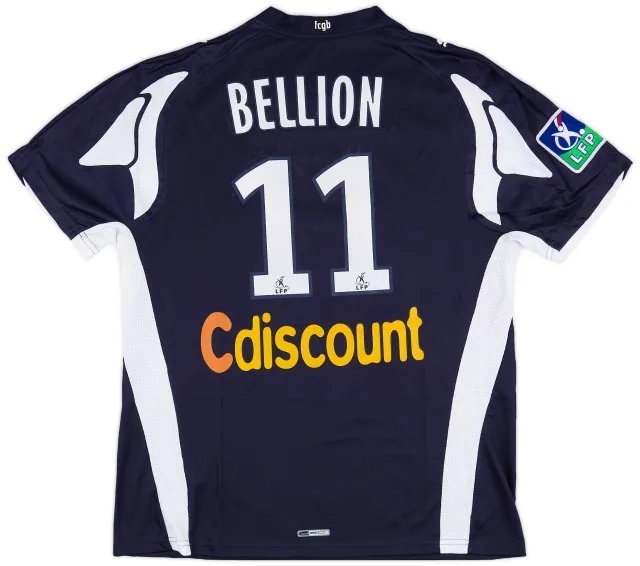 2007-08 Bordeaux Match Issue Home Shirt Bellion #11