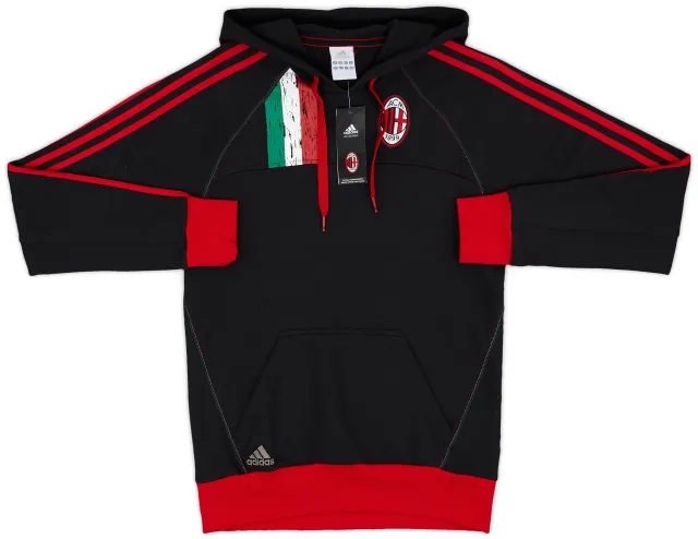 2012-13 AC Milan adidas Hooded Sweat Top (XS)