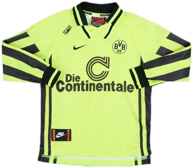 Nike Borussia Dortmund Boys LS Home Shirt 1996/97