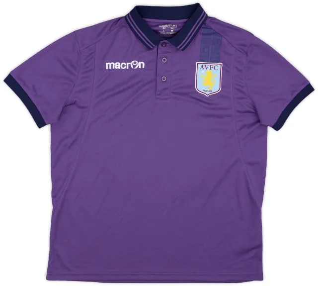 2012-13 Aston Villa Macron Polo Shirt - 8/10 - (M)