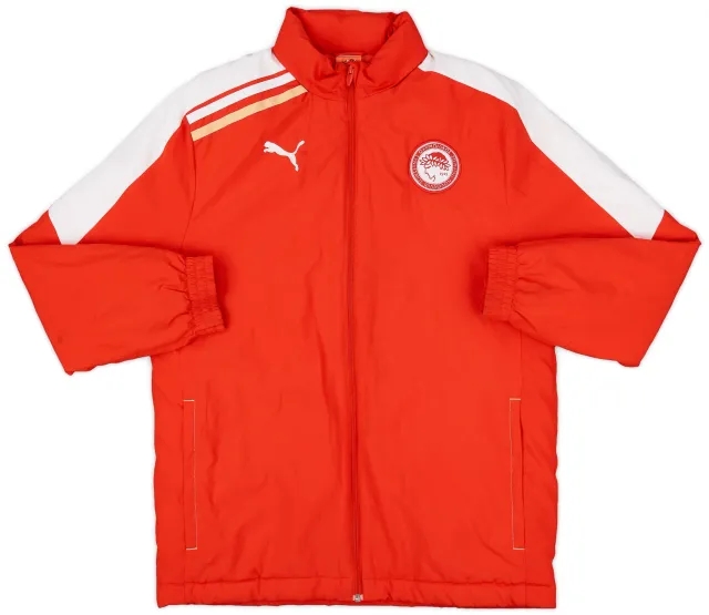 2012-13 Olympiakos Puma Padded Bench Coat - 8/10 - (XL.Boys)