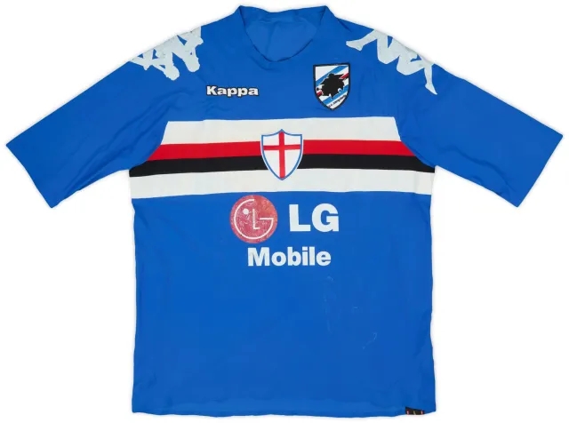 2005-06 Sampdoria European Player Issue Home Shirt - 5/10 - (L)