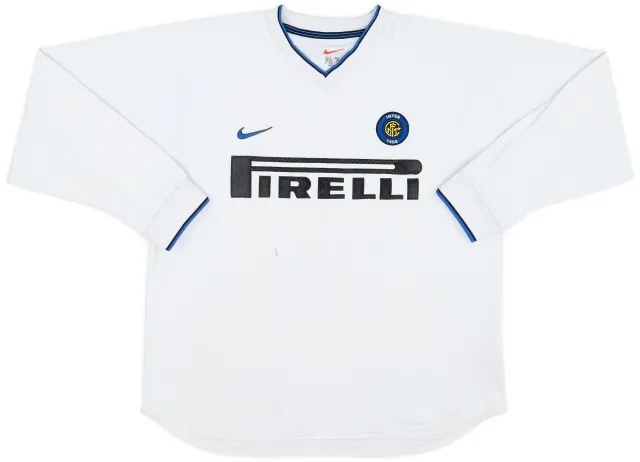 1999-00 Inter Milan Match Issue Away L/S Shirt #5
