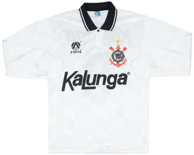 1992-94 Corinthians Home L/S Shirt #9 - 8/10 - (M)