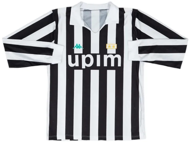 1991-92 Juventus Basic Home L/S Shirt #10 - 6/10 - (M|L)