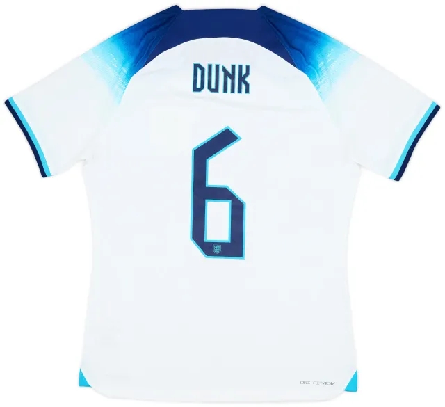 2022-23 England Player Issue Home Shirt Dunk #6