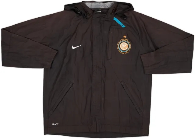 2007-08 Inter Milan Nike Hooded Rain Jacket - 5/10 - (S)