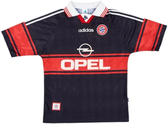 adidas Bayern Munich Boys SS Home Shirt 1997/99