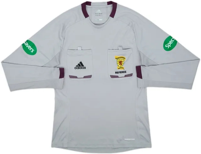 2011-12 Scotland adidas Referee L/S Shirt - 9/10 - (S)
