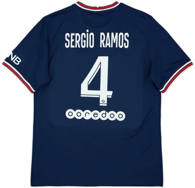 2021-22 Paris Saint-Germain Home Shirt Sergio Ramos #4 (L)
