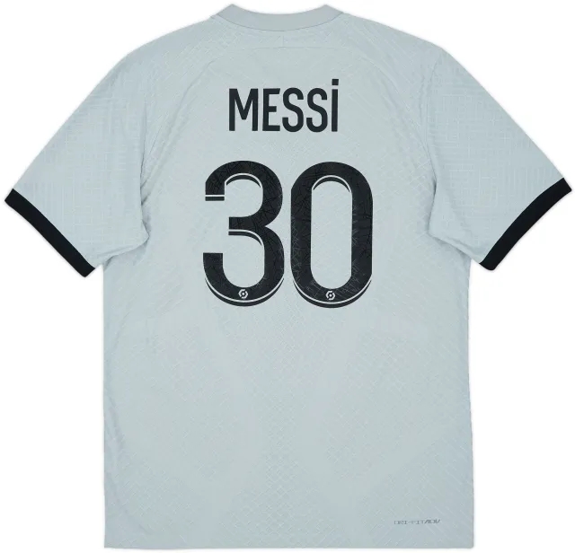 2022-23 Paris Saint-Germain Authentic Away Shirt Messi #30 - 10/10 - (M)