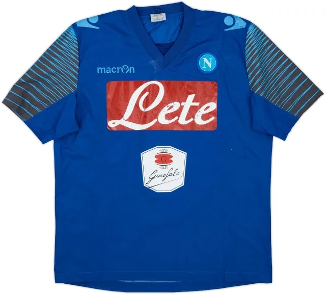 2014-15 Napoli Macron S/S Drill Top - 5/10 - (L)