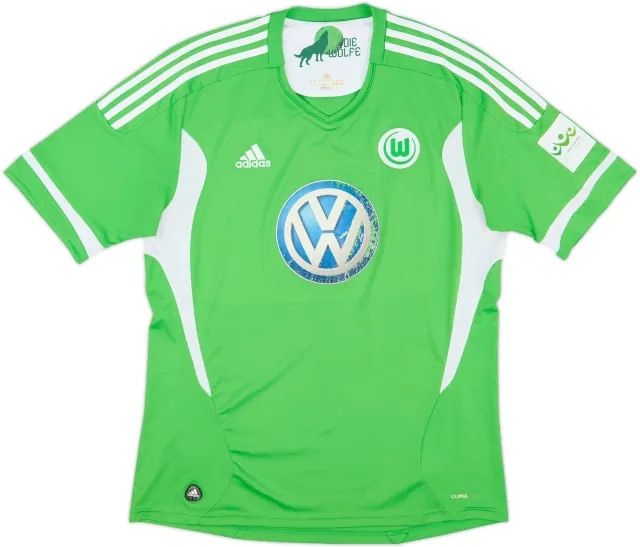 adidas Wolfsburg Mens SS Home Shirt 2011/12