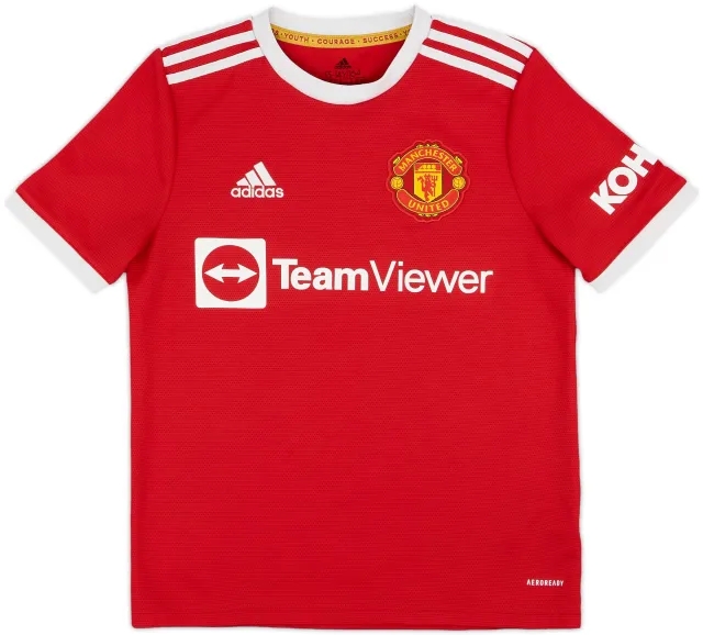 adidas Manchester United Boys SS Home Shirt 2021/22